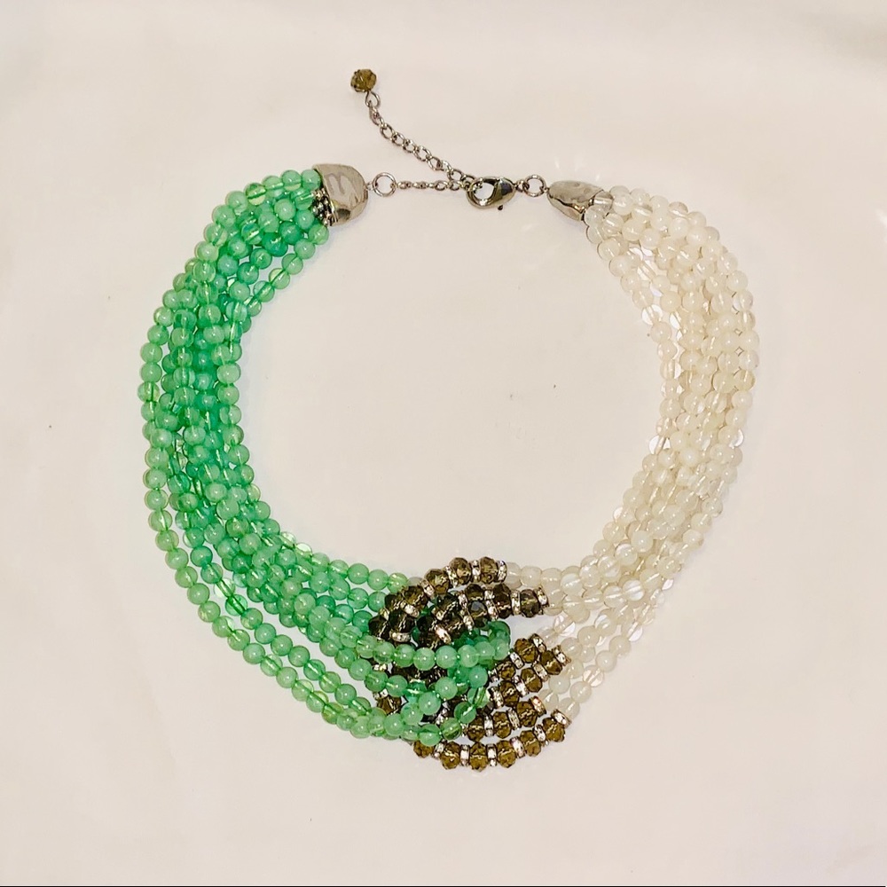 Anthropologie Beaded Statement Necklace :: OS